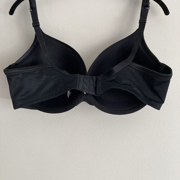 Cacique Bra 118641 Black Full Coverage Smooth Balconette Bra Size 40DD Underwire - Picture 10 of 12